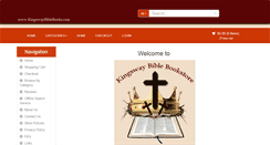 Desktop Screenshot of kingswaybiblebooks.com