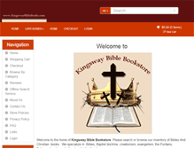 Tablet Screenshot of kingswaybiblebooks.com